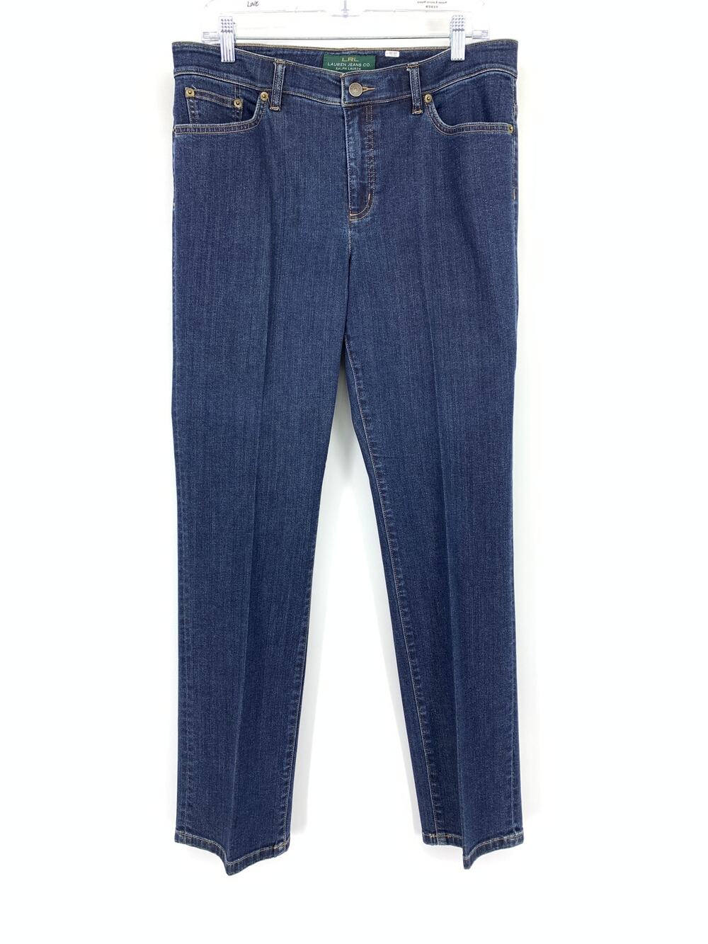 Lauren Ralph Lauren Jeans Co. Straight Leg Jeans Womens Sz 12 Dark Wash